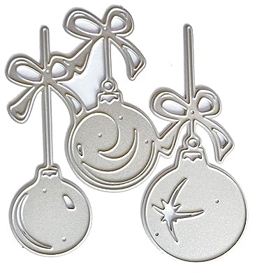 bnsggl Metall Stanzschablone Set, Scrapbooking Prägeschablonen,Präge-Stanzformen in Form von Luftballons für Geburtstagskarten, Party-Einladungen, Scrapbooking-Alben, kugelähnliche Stanze