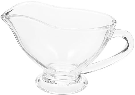 Recipiente de Cristal 170ml de Vidrio con Asa para Servir