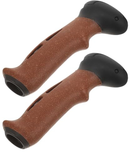 Healeved 2stücke Kork-Griffe Für Wanderstöcke rutschfest Atmungsaktiv Ergonomisch Trekkingstock Ersatzgriff Stabil Für Ski Wanderstöcke Anti-rutsch Leichter Handgriff