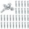 30 Tasselli per pareti cave in metallo zincato M6x52 mm, tasselli per cartongesso, dadi a espansione per cartongesso, pareti cave, mattoni forati