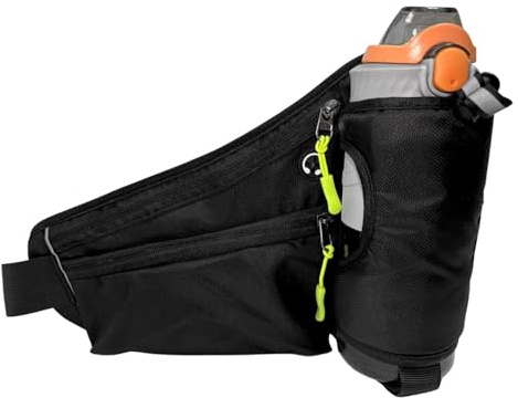 Cintura da Corsa Regolabile Marsupio per Jogging e Fitness, Running Belt Traspirante per Donna e Uomo, Adatta per Corsa, Ciclismo e Campeggio Nero