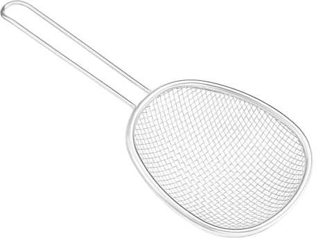 Schiumarola da cucina in acciaio inox, setaccio grande, rete di drenaggio, per cibo e gnocchi, tagliatelle, facile da pulire