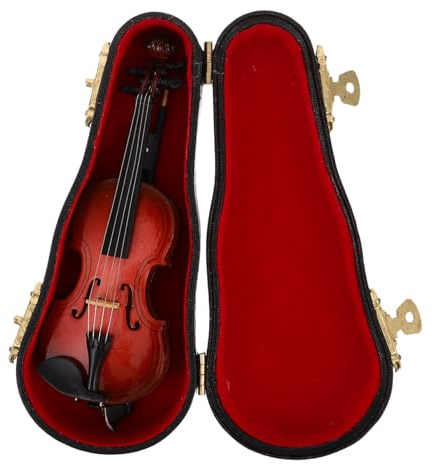 HEALSOPTHY Mini Instruments De Musique Ornements D'Instruments De Musique Ornement De Violon Vintage Décor De Violon Miniature