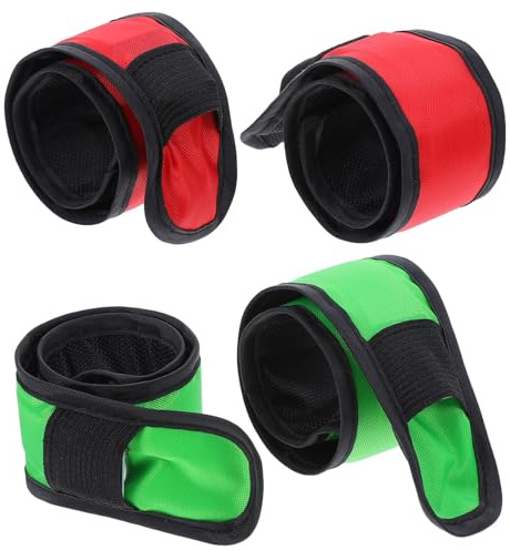WEKAMOS 4 Piezas Correas LED para Patas de Caballo Resistentes al Agua y Ergonómicas Bandas Ajustables de Tobillo con Luz para Seguridad Nocturna Equitación y Actividades al Aire