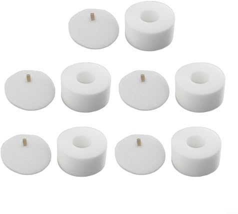Yhenlovtt Esponja para aspiradoras portátiles MessMaster VS100 VS101 VS100C, de alta densidad, lavable y reutilizable, filtro de espuma para una filtración eficiente del polvo (5 juegos)