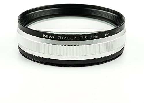 NiSi Nahlinse 77mm Close Up Lens Filter Kit - inkl 77 mm Close-up Linse, 72-77mm Adapterring, 67-77mm Adapterring, Objektivdeckel und Filtertasche