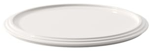 Villeroy und Boch - Iconic Servierteller, Präsentationsteller aus Premium Porzellan für festliche Anlässe, spülmaschinengeeignet, weiß, 24 cm