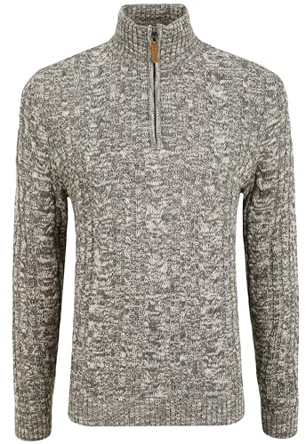 b BLEND Zotem Pull en Grosse Maille À Col Camionneur Pull-Over pour Homme À Col Camionneur, Taille:L, Couleur:Pewter Mix (200277)