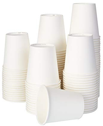 ECO-BRO Gobelets en Papier biodégradables écologiques 200 ML jetables pour Eau Chaude Froide (3000)