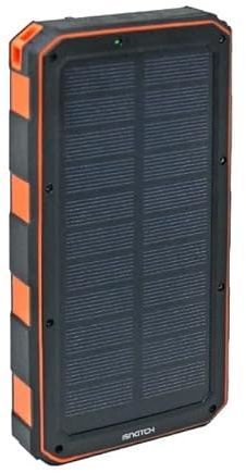 Powerbank solare 20000mAh 5v 2A 2xUSB e torcia