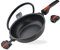 Linnuo Schmorpfanne Bratpfanne 28 cm hoher Rand, Aluguss Pfanne mit Deckel 28cm, abnehmbare Griffe, Antihaft beschichtete Pfanne Induktion, für alle Herden, backofengeeignet, Bratpfanne mit Deckel