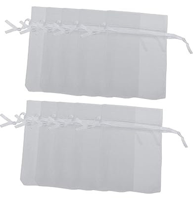 SOLUSTRE 100stücke Organza-geschenkbeutel Mit Kordelzug Set Geeignet Für Schmuck Hochzeit Und Partygeschenke