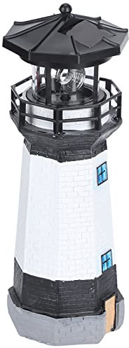 SUNGOOYUE Solarenergie-LED-Licht-Landschaftslampe-Garten-Dekoration-weißes Licht für Außenhof (Schwarz und weiß)