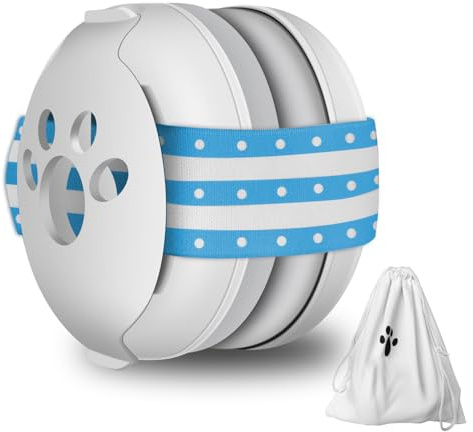 Protection auditive pour bébés jusqu'à 36 mois – 25 dB – Casque anti-bruit pour bébé empêche les dommages auditifs et améliore le sommeil en déplacement – Bandeau réglable