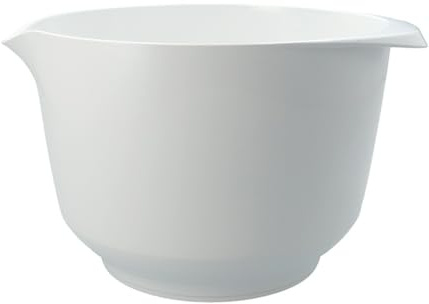 RBV Birkmann, Colour Bowls, blandnings- och serveringsskål, mjölkvit, 22 × 26 × 15 cm – 4 L, återvinningsbar PET, färgkök, reptålig, diskmaskins- och mikrovågsugnssäker, 710191
