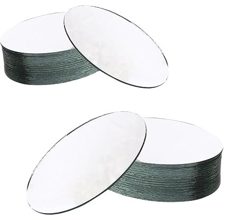 WRITWAA 20stücke Pack Kleine Glasfliesen Spiegel Für Dekoration DIY Zubehör Glasfliesen Für Handwerk Schminkspiegel Mit Hochwertiger Verarbeitung