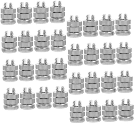 LIFKOME 32pcs Split Bolt Connectors for Farm Fence Electric Rope Connectors Aluminium Alloy Wire Clamps Secure Fencing for Gardens and Deer Fencing