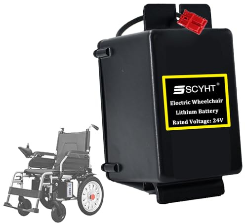 SSCYHT Batería Recargable 24 V 14 Ah y 17,5 Ah Batería de Litio 21 Ah Baterías Iones Litio 24 V Baterías para Silla de Ruedas con Kit Motor 250 W a 550 W y BMS,24v21ah Red Anderson