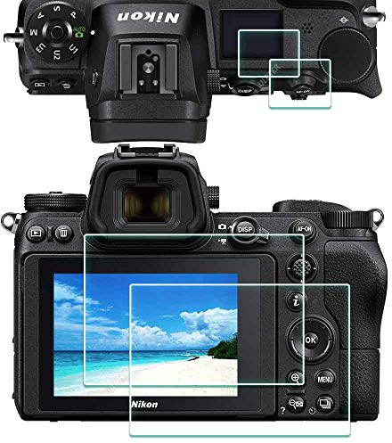 ULBTER Displayschutzfolie Schutzfolie für Nikon Z7 Z6 Z 6 Z 7 +OBEN Kamera, 9H Härte LCD Gehärtetes Glas,[2+2 Stück] | Hartglas-Abdeckung für Nikon Z6 Z7 Z 6II Z 7 II LCD + oberer Bildschirm 0,3 mm Härtegrad 9H Anti-Kratzer Anti-Bläschen