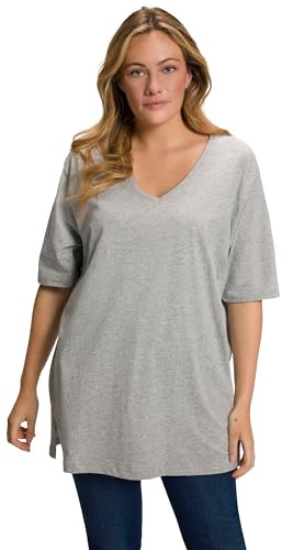 Ulla Popken dam t-shirt v-ringad