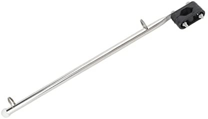 Uxsiya Marine-Flaggenmast, Edelstahl-Flaggenhalter für Boote, Lange Haltbarkeit, Schienentyp, salzwasserbeständig für Yachten, Segelboote, Schnellboote