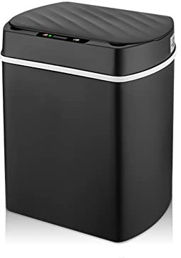 ZAYRAY Poubelle Intelligente Pour Cuisine, Intelligente, Poubelle, Salle de Bain, Capteur Automatique, Poubelle Noire 13 L