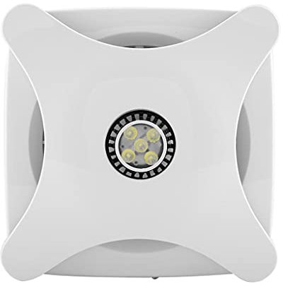 BAZIGA Extractor de Ventilador de 28w con luz Led, Extractor silencioso de Pared, Extractor de Aire para baño, Cocina, Inodoro