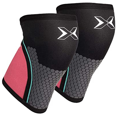 PICSIL Rodilleras Hex Tech 7mm, Soporte para Halterofilia - Rosa, S