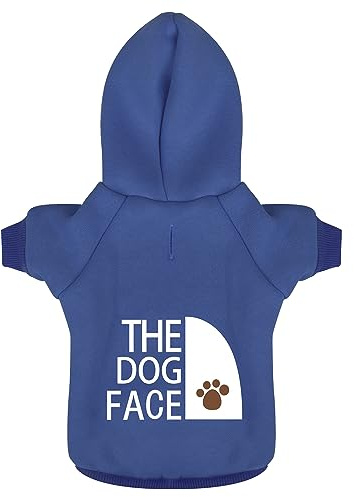 Paiaite blauer Hunde-Kapuzenpullover Chihuahua, halte deinen Hund mit dem stilvoll bedruckten Sweatshirt warm, Haustierkleidung und Pullover in einem, perfekt für Winter, kühle Sommernächte, Größe XXL