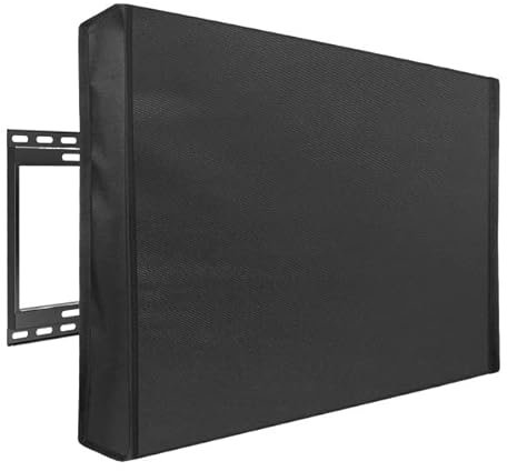 Outdoor Fernseher Draussen Fernseher Cover 22 '' bis 70 '' Zoll Das wetterfeste und staubfeste Material mit freiem Mikrofasertuch. Schützen Sie Ihr Fernseher Jetzt! Tv Abdeckung Outdoor ( Color : Noir