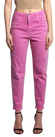 JOPHY & CO. Pantalón de mujer con cinco bolsillos, de algodón elástico (cód. 1372), fucsia, L