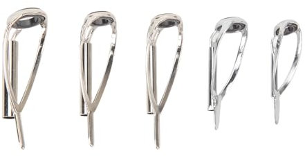 Yuecoom Angelruten-Spitzen-Reparatur-Set, 5-teiliges Ersatzset Für Angelrutenspitzen aus Keramik Und Metall, Für Süßwasser-Salzwasser-Meeresangeln