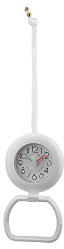 YWBL-WH Badezimmeruhr, Uhr, Kreativ, Zuverlässig, Schön, Modisch, Wirtschaftlich, Hängend, Dekorativ, Wasserdicht, Schreibtisch, Badezimmer, Wohnzimmer, Schreibtisch und Regaluhren (White)