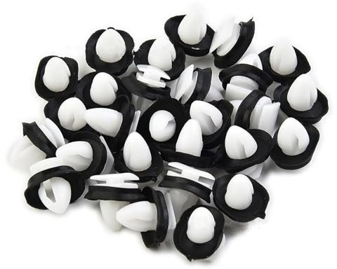 100 STK Autotürverkleidungs Clips 856543 71728806 mit Gummidichtung für 9mm Loch, Tuerverkleidung Befestigung Clips Tür Klips Stoßstangen Clips für CITROEN-JUMPER, für PEUGEOT-BOXER, für FIAT-DUCATO