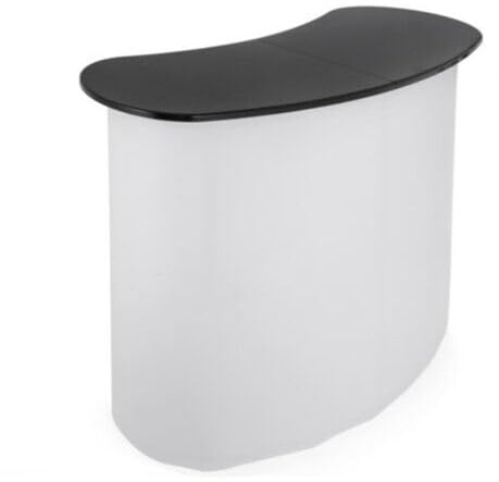 Retail Display Reception Desk Trade Show Shop Fitting Counter Exhibition Salon Mall Stand Table for New Portable Pop Up Podium Register Pull-Net Promotion Floor-Standing Free-Standing 132 * 40 * 90CM
