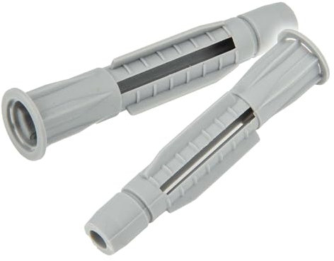 tecuro Hohlraumdübel 12,0 x 71 mm - 50 Stück - Universaldübel für Beton, Vollstein, Hohllochziegel, Hohlblockstein, Porenbeton, Gipskartonplatte, Gipsfaserplatte - Kunststoff grau