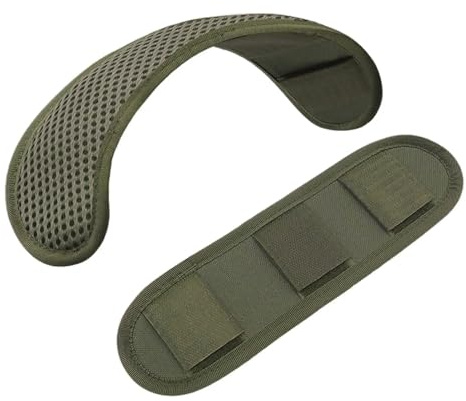 Wjelet 2 Stück Tragegurt Schulterpolster, Ersatz Schulterpolster Luftpolster, Taktischer Rucksack Schultergurt Polster für Taktischer Rucksäcke Reisetaschen Kameratasche (Armeegrün)