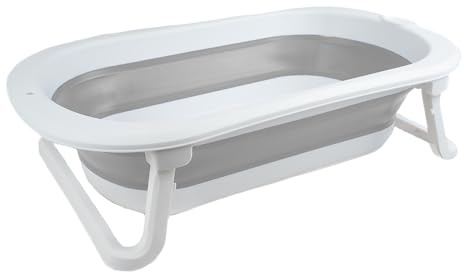 Thermobaby - Zusammenklappbare Babybadewanne FOLDY: Ultrakompakt – Design und Trend – Praktische Aufbewahrung – Minimaler Platzbedarf – Einfache Anwendung
