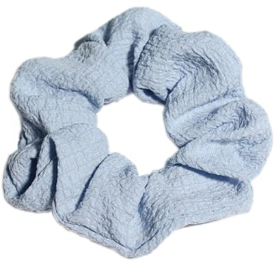 3 Stück Haargummi für Damen,Weich Haarringe,Große Elastisch Scrunchies,Niedliche Haarbänder Haarschmuck,Zopfgummis Pferdeschwanzhalter Haarband für Frauen,Hellblau