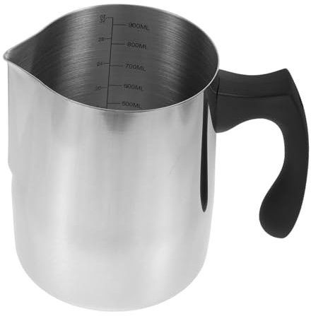 VINTORKY Latte Art Pitcher Inossidabile Isolato e Indicatori Per Schiumare Latte e