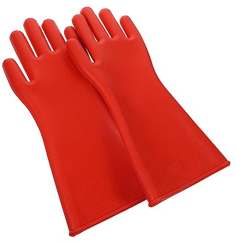 ULTECHNOVO Eins Isolierhandschuhe Aus Gummi Für Elektriker-arbeitshandschuhe Hochspannungsschutzhandschuhe Für Arbeiter Rutschfeste Schutzhandschuhe