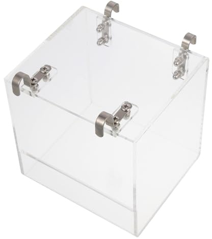 FUTUREORYY Vogelbadewanne Acryl Sandbad Papageien Duschbox für Käfig Haushalts Vogelbedarf