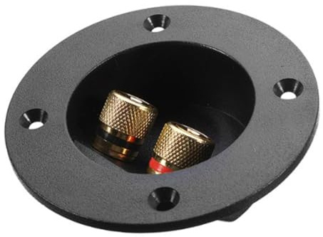 BELLIFFY Morsetto Terminale Altoparlante a 2 Vie in Rame Naturale Connettore Per Cassa Diffusore Audio Alta Accessorio Per Assemblaggio 3 Pezzi