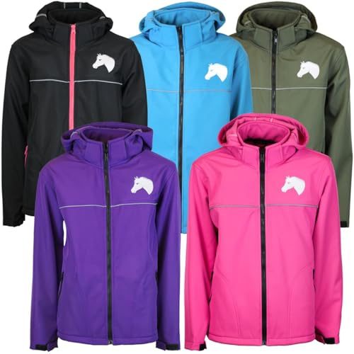 MS-Trachten Kinder Reitjacke Softshell Eva Kinderreitjacke Softshelljacke Pferd