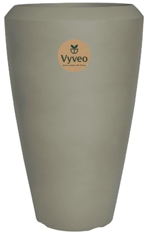 Vyveo - Vase Nalou - 44x70 - Beige - Blumentopf für den Innen- und Außeneinsatz - Übertopf - Pflanztopf - Pflanzgefäß