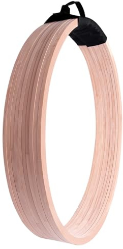 Gymnastikreifen aus Holz, 10er Set, ø 90 cm, inkl. Tragegriff