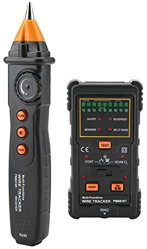 Kabelfinder Kabeltester Leitungssucher RJ11 RJ45 Line Finder PM6816 Netzwerkkabel Drahtverfolgung Empfänger Emitter