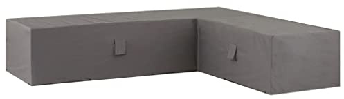 Madison Gartenmöbel Abdeckung Schutzhülle Abdeckplane Abdeckhaube Schutzplane Garten Lounge 235x235x70 cm L-Form Grau Wasserdicht Atmungsaktiv