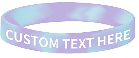 GOGO 100 Stück Personalisierte Silikonarmbänder Gummi Armbänder Partyzubehör