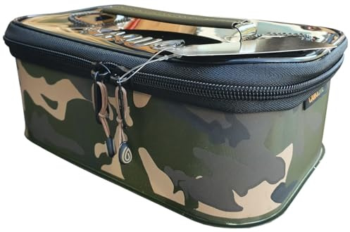 Fox Aquos Camolite Bait Storage Large 25x16,5x9cm - Ködertasche für Boilies, Boilietasche zum Angeln auf Karpfen, Angeltasche für Karpfenköder